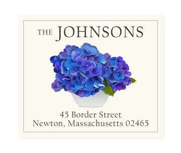 Cerulean Blue - Return Address Labels