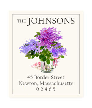 Lilac Jar - Return Address Labels
