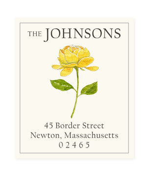 Yellow Blossom - Return Address Labels
