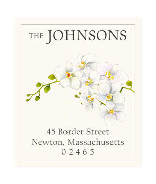 Orchid Cascade - Return Address Labels