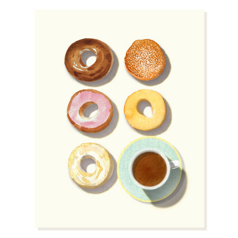 Doughnuts and Coffee - Occasion Card