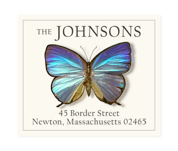 Blue Morpho - Return Address Labels