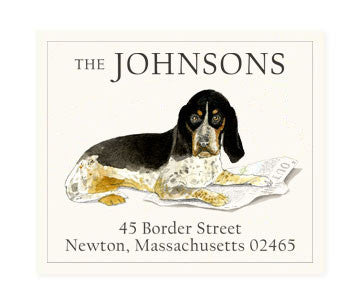 Basset Hound - Return Address Labels