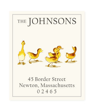 Five Little Ducklings - Return Address Labels