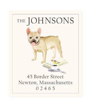 French Bulldog - Return Address Labels