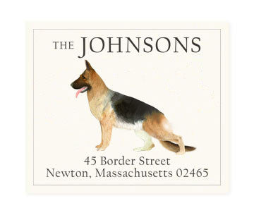 German Shepherd - Return Address Labels