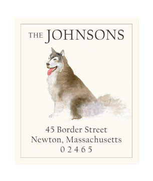 Siberian Husky - Return Address Labels