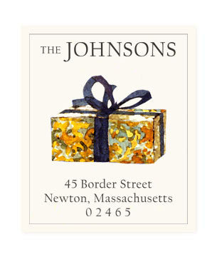 Wrapped Gift - Return Address Labels