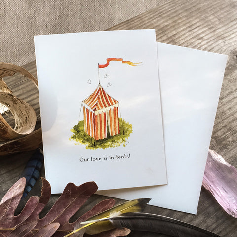 Occasion Card - In Tents Love