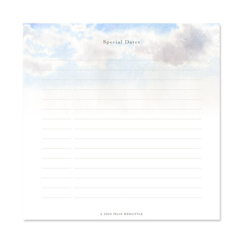 2024 Desk Calendar - The Infinite Sky