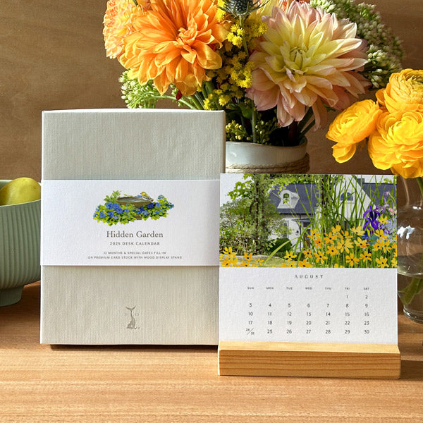 2025 Desk Calendar Hidden Garden Felix Doolittle Marketplace