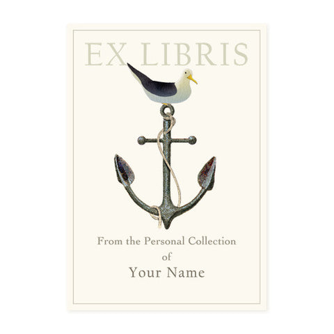 Seagull on Anchor - Bookplates