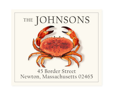 Red Crab - Return Address Labels