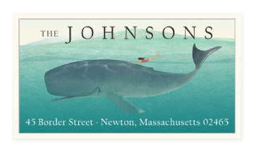 Whale Rider - Panoramic Return Address Labels