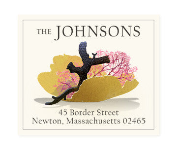 Yellow Fan Coral - Return Address Labels