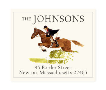 Horse Jumping - Return Address Labels