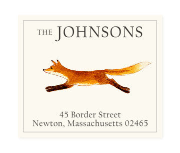 Running Fox - Return Address Labels