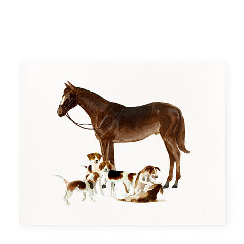 Spring And Beagles - Art Prints