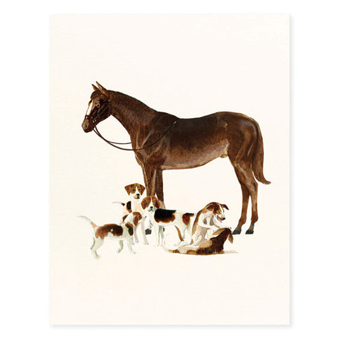Spring and Beagles - Occasion Card