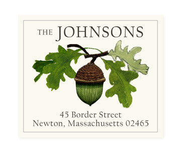 Acorn Stem - Return Address Labels