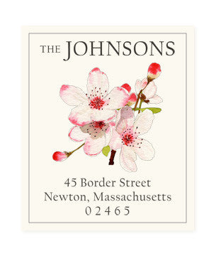 Apple Blossoms - Return Address Labels