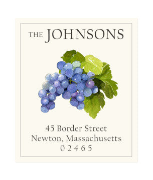 Grapes - Return Address Labels