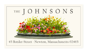Garden Flowers - Panoramic Return Address Labels