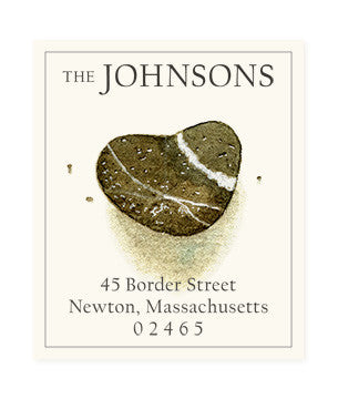 Heart-Shaped Rock - Return Address Labels