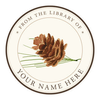 Pine Cone - Ex Libris Medallions