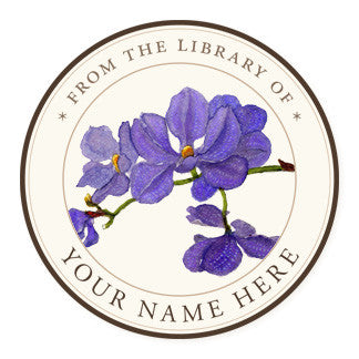 Sapphire Orchid - Ex Libris Medallions