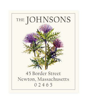 Scottish Thistle - Return Address Labels