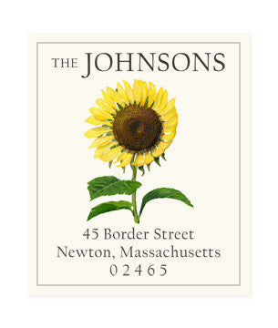 Sunflower - Return Address Labels