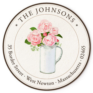 Roses in White Pitcher - Correspondence Seals
