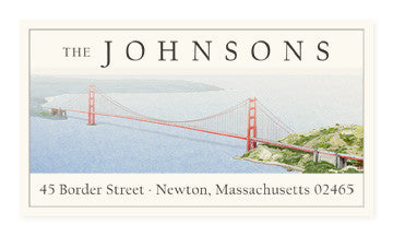Golden Gate Bridge - Panoramic Return Address Labels