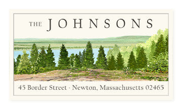 Grand Teton - Panoramic Return Address Labels