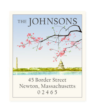 Capital Blossoms - Return Address Labels