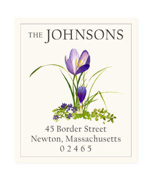 Grape Crocus - Return Address Labels