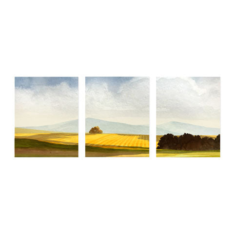 Golden Fields - Triptych