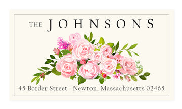 Blushing Roses - Panoramic Return Address Labels