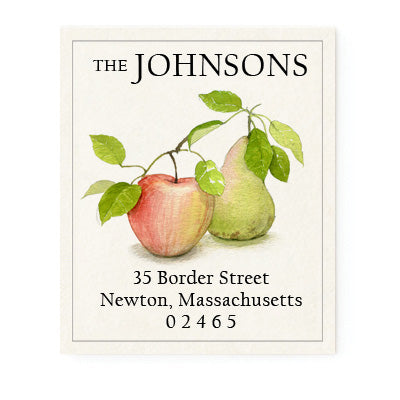 Apple and Pear - Return Address Labels