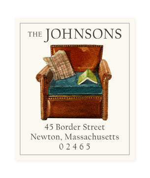 Reading Chair - Return Address Labels