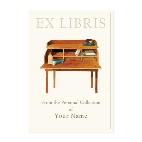 Wood Desk - Bookplates