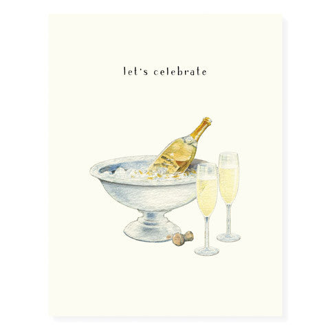 Champagne and Flutes - Occasion Card