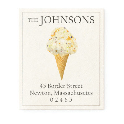 Cannoli Ice Cream - Return Address Labels