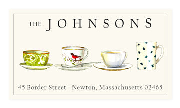 Porcelain Cups - Panoramic Return Address Labels