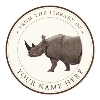 Rhinoceros - Ex Libris Medallions