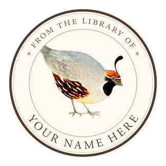 Quail - Ex Libris Medallions