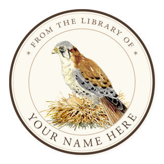 Nesting Hawk - Ex Libris Medallions