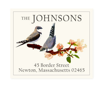 Spring Swallows - Return Address Labels