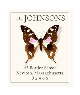 Le Papillon - Return Address Labels